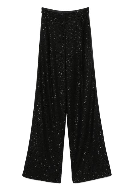 Pantaloni a gamba dritta con paillettes navigli Maxmara pianoforte - donna